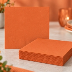 Orange Dinner Napkins Big - 20 Pack